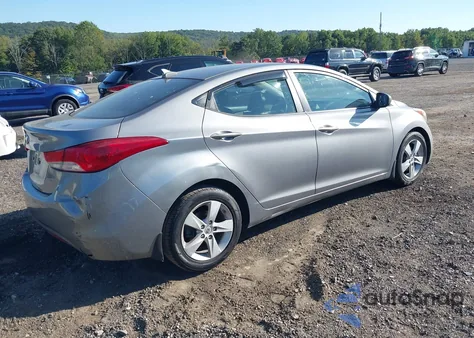 2013 Hyundai Elantra Gls from USA, damaged, VIN KMHDH4AE8DU496798